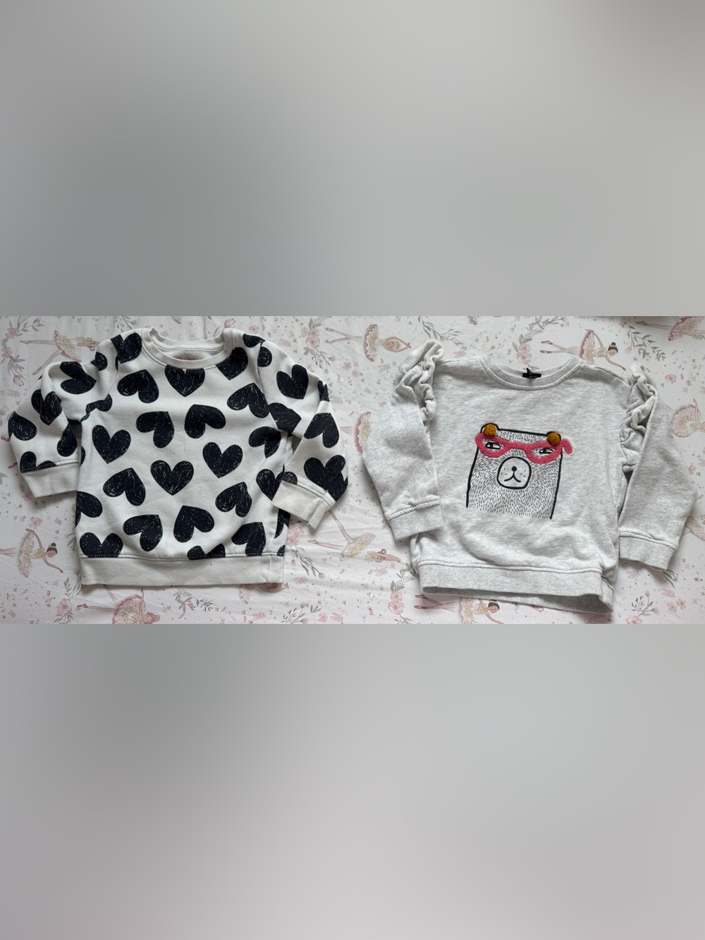 Girls Size 3-4 Sweatshirt Lot 6 Pullovers Zara H&M Cat & Jack Art Class Bundle - Picture 2 of 12